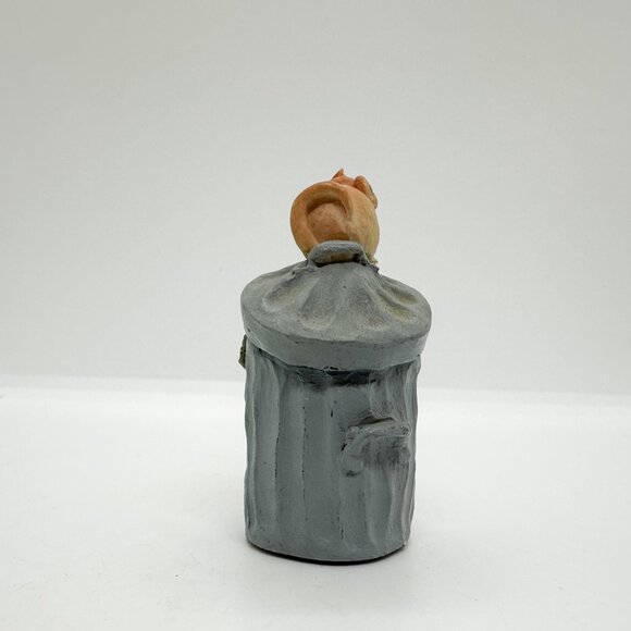 Vintage Peter Fagan Cat Kitten Garbage Can Trash Kitty Painted Scotland - Picture 6 of 6